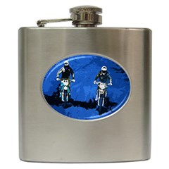 Motorsport  Hip Flask (6 Oz) by Valentinaart