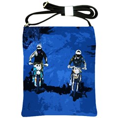 Motorsport  Shoulder Sling Bags by Valentinaart