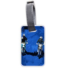 Motorsport  Luggage Tags (one Side)  by Valentinaart