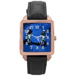 Motorsport  Rose Gold Leather Watch  Front