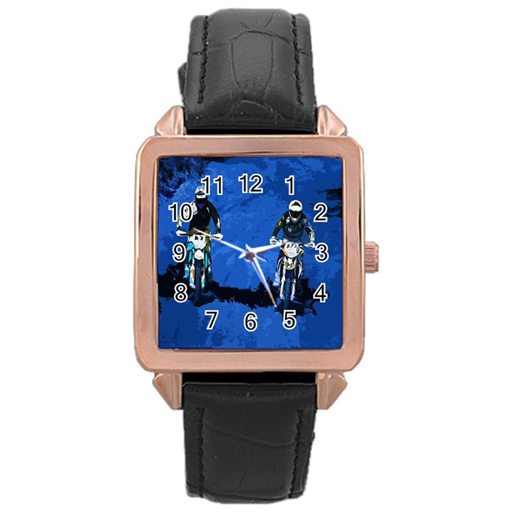 Motorsport  Rose Gold Leather Watch 