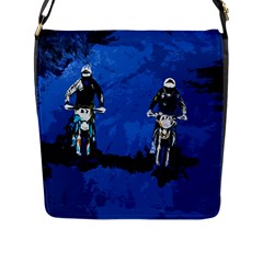 Motorsport  Flap Messenger Bag (l)  by Valentinaart