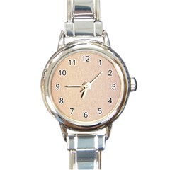 Pastel Colors Glitter Pattern Round Italian Charm Watch