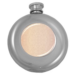 Pastel Colors Glitter Pattern Round Hip Flask (5 Oz) by paulaoliveiradesign