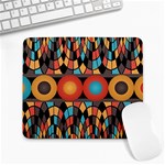 Colorful Geometric Composition Large Mousepads Front