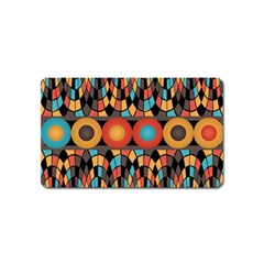 Colorful Geometric Composition Magnet (name Card) by linceazul