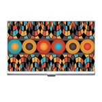 Colorful Geometric Composition Business Card Holders Front