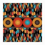 Colorful Geometric Composition Medium Glasses Cloth (2-Side) Back