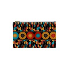 Colorful Geometric Composition Cosmetic Bag (small)  by linceazul