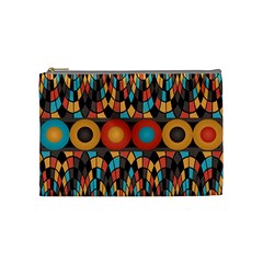 Colorful Geometric Composition Cosmetic Bag (medium)  by linceazul