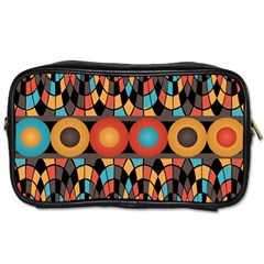 Colorful Geometric Composition Toiletries Bags 2-side by linceazul