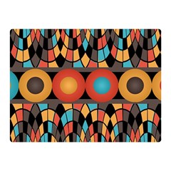 Colorful Geometric Composition Double Sided Flano Blanket (mini)  by linceazul