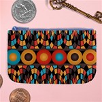 Colorful Geometric Composition Large Coin Purse Front