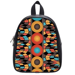 Colorful Geometric Composition School Bags (small)  by linceazul