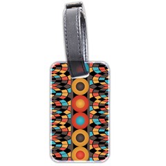 Colorful Geometric Composition Luggage Tags (two Sides) by linceazul