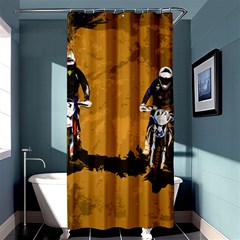 Motorsport  Shower Curtain 36  X 72  (stall)  by Valentinaart