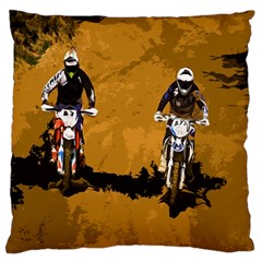 Motorsport  Large Cushion Case (one Side) by Valentinaart