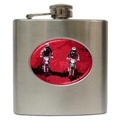 Motorsport  Hip Flask (6 Oz) by Valentinaart