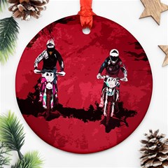 Motorsport  Round Ornament (two Sides) by Valentinaart