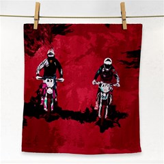 Motorsport  Face Towel by Valentinaart