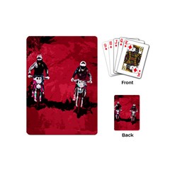 Motorsport  Playing Cards (mini)  by Valentinaart