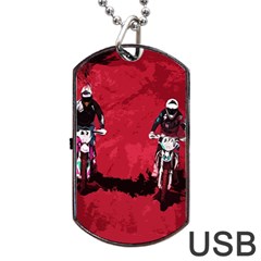 Motorsport  Dog Tag Usb Flash (two Sides) by Valentinaart