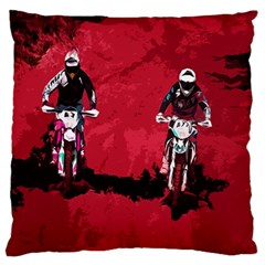 Motorsport  Large Cushion Case (one Side) by Valentinaart