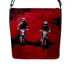 Motorsport  Flap Messenger Bag (l)  by Valentinaart