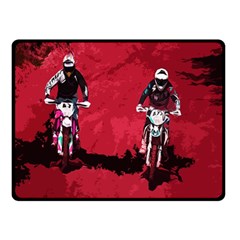 Motorsport  Double Sided Fleece Blanket (small)  by Valentinaart