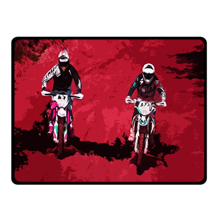 Motorsport  Double Sided Fleece Blanket (Small) 