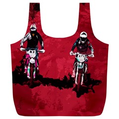 Motorsport  Full Print Recycle Bags (l)  by Valentinaart