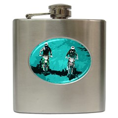 Motorsport  Hip Flask (6 Oz) by Valentinaart