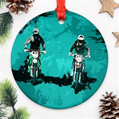 Motorsport  Round Ornament (two Sides) by Valentinaart