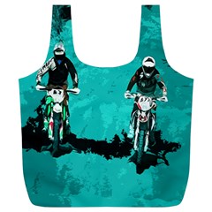 Motorsport  Full Print Recycle Bags (l)  by Valentinaart