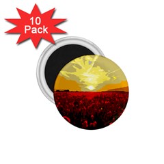 Poppy Field 1 75  Magnets (10 Pack)  by Valentinaart