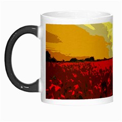 Poppy Field Morph Mugs by Valentinaart