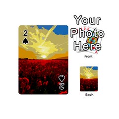 Poppy Field Playing Cards 54 (mini)  by Valentinaart