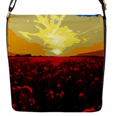 Poppy Field Flap Messenger Bag (s) by Valentinaart