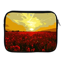 Poppy Field Apple Ipad 2/3/4 Zipper Cases by Valentinaart