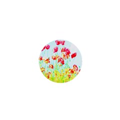 Poppy Field 1  Mini Buttons by Valentinaart