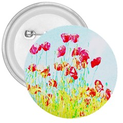 Poppy Field 3  Buttons by Valentinaart