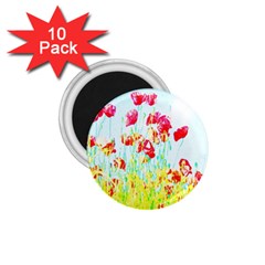 Poppy Field 1 75  Magnets (10 Pack)  by Valentinaart