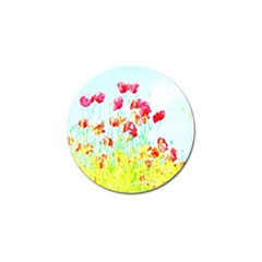 Poppy Field Golf Ball Marker by Valentinaart