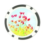 Poppy field Poker Chip Card Guard (10 pack) Front