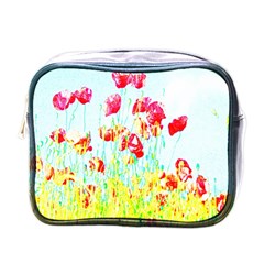 Poppy Field Mini Toiletries Bags by Valentinaart