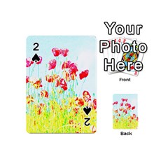 Poppy Field Playing Cards 54 (mini)  by Valentinaart