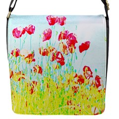 Poppy Field Flap Messenger Bag (s) by Valentinaart