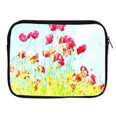 Poppy Field Apple Ipad 2/3/4 Zipper Cases by Valentinaart