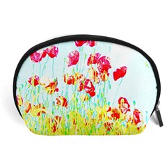 Poppy Field Accessory Pouches (large)  by Valentinaart