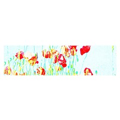 Poppy Field Satin Scarf (oblong) by Valentinaart